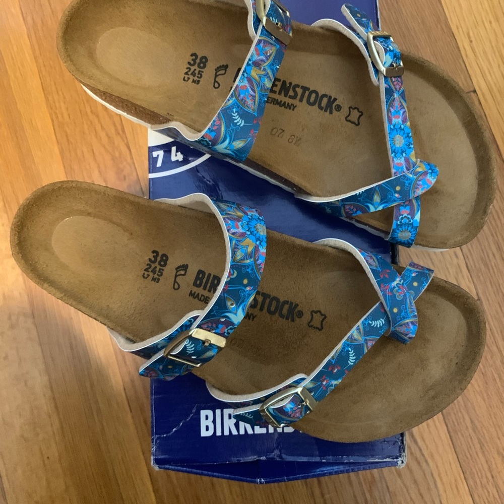Birkenstock Mayari Sandals - Blue Floral